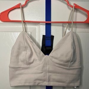 Aritzia wilfred bustier top blush